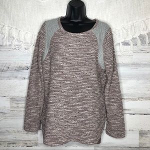 Sanctuary taupe gray sweater